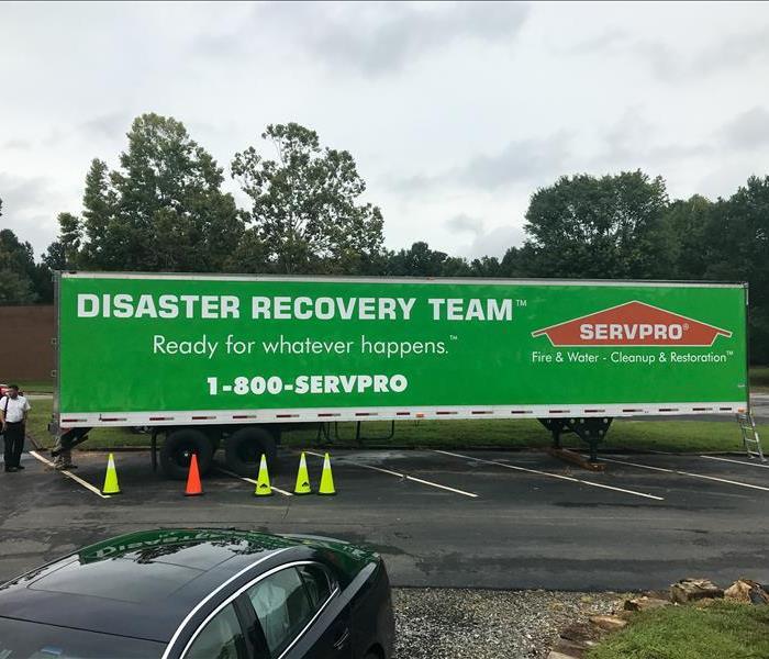 SERVPRO trailer parked in front of a business in Cumming, GA