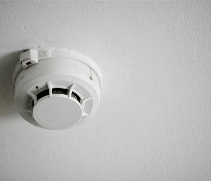 smoke detector in the room